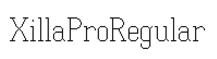 Xilla Pro Regular  font caratteri gratis