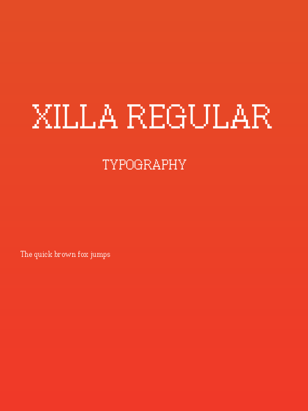 Xilla Regular Poster