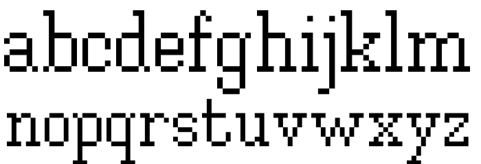 Xilla Regular Font LOWERCASE