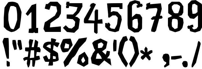 Xilo Galdino 2 Font OTHER CHARS