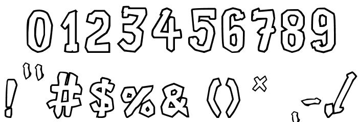 Xilo Galdino Cast Font OTHER CHARS