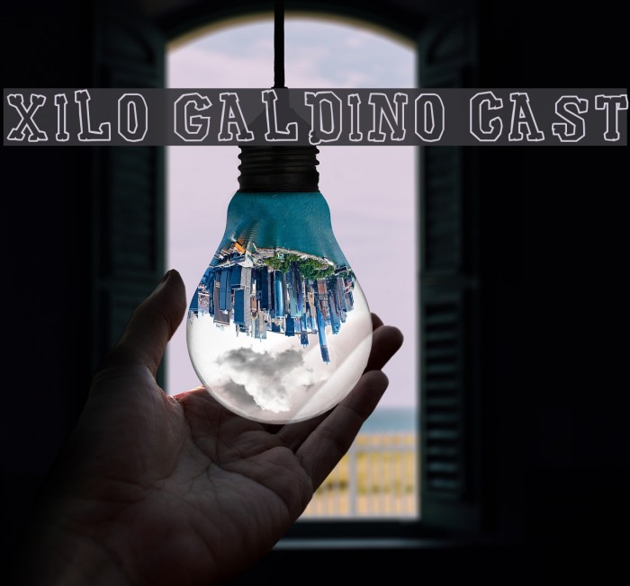 Xilo Galdino Cast Font examples
