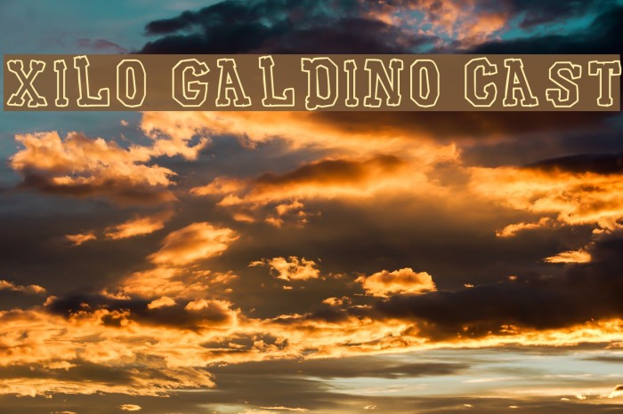 Xilo Galdino Cast Font examples