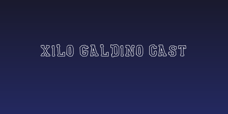 Xilo Galdino Cast Social Header