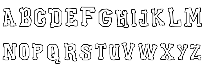 Xilo Galdino Cast Font LOWERCASE