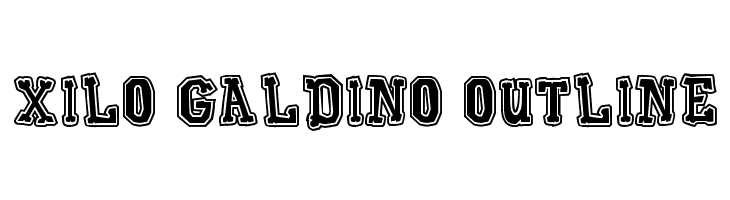 Xilo Galdino Outline  नि: शुल्क फ़ॉन्ट्स डाउनलोड