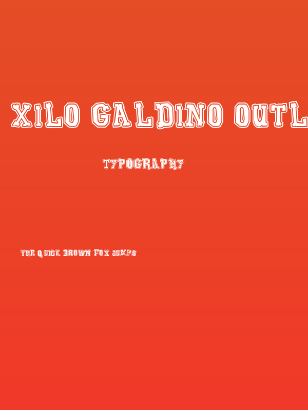 Xilo Galdino Outline Poster