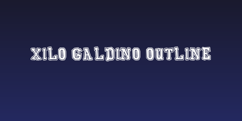 Xilo Galdino Outline Social Header