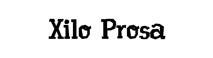 Xilo Prosa Font
