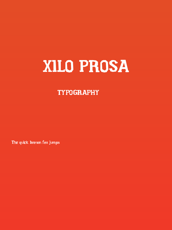 Xilo Prosa Poster