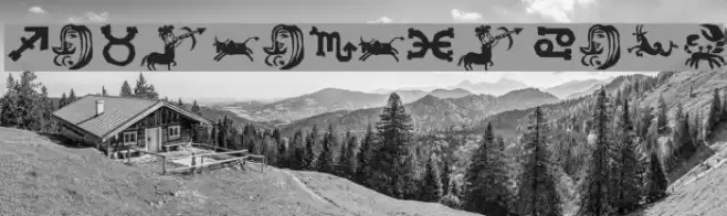 Xilo in Zodiac Font examples