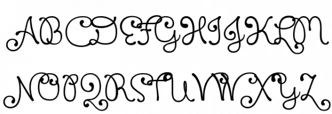 Xiomara フォント 大文字