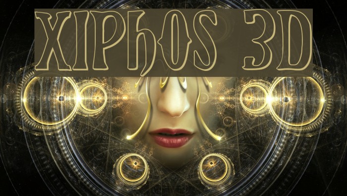 Xiphos 3D Font examples