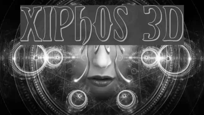 Xiphos 3D Font examples