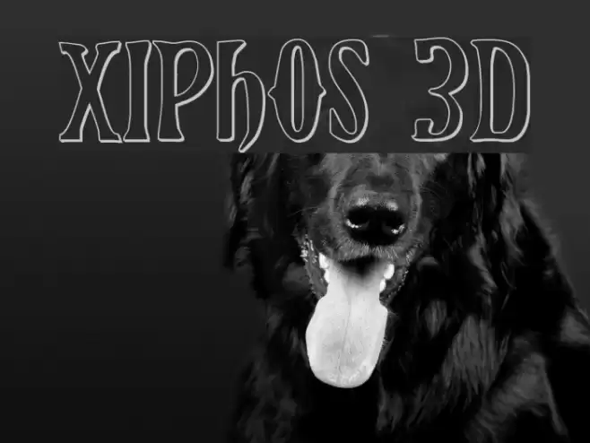Xiphos 3D Font examples