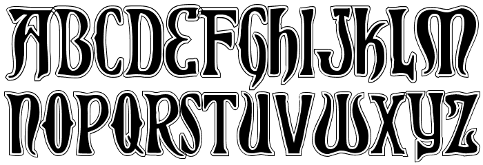 Xiphos College Font LOWERCASE