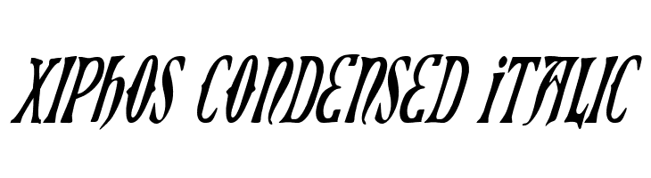 Xiphos Condensed Italic  नि: शुल्क फ़ॉन्ट्स डाउनलोड