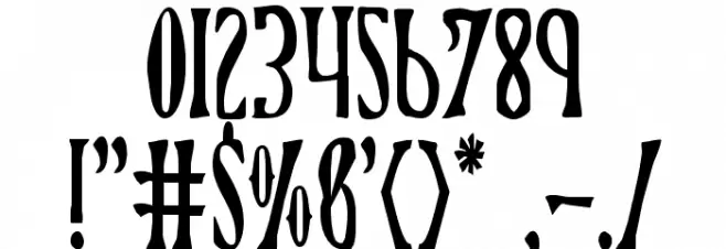Xiphos Condensed フォント その他の文字