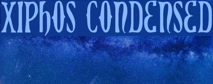 Xiphos Condensed フォント examples