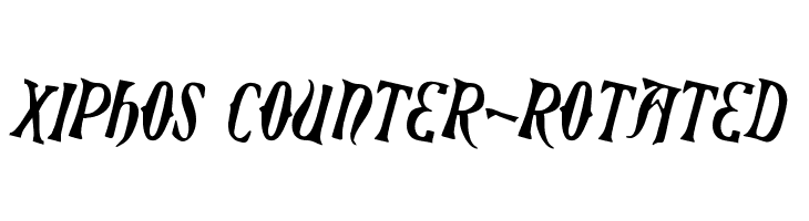 Xiphos Counter-Rotated Font