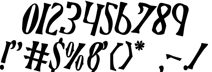 Xiphos Counter-Rotated Font OTHER CHARS