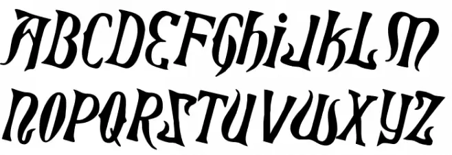 Xiphos Counter-Rotated Schriftart Groß