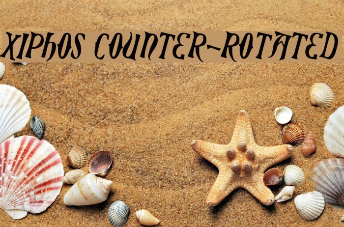 Xiphos Counter-Rotated Font examples
