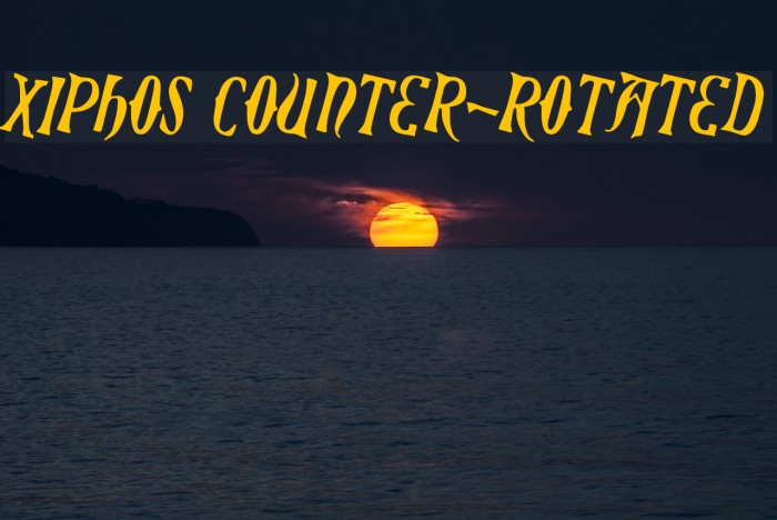 Xiphos Counter-Rotated Font examples