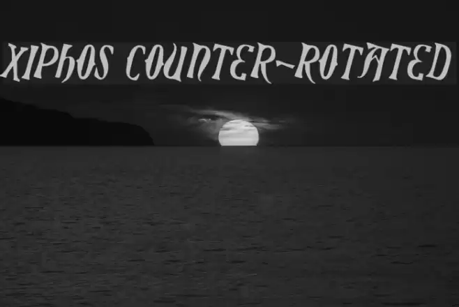 Xiphos Counter-Rotated フォント examples