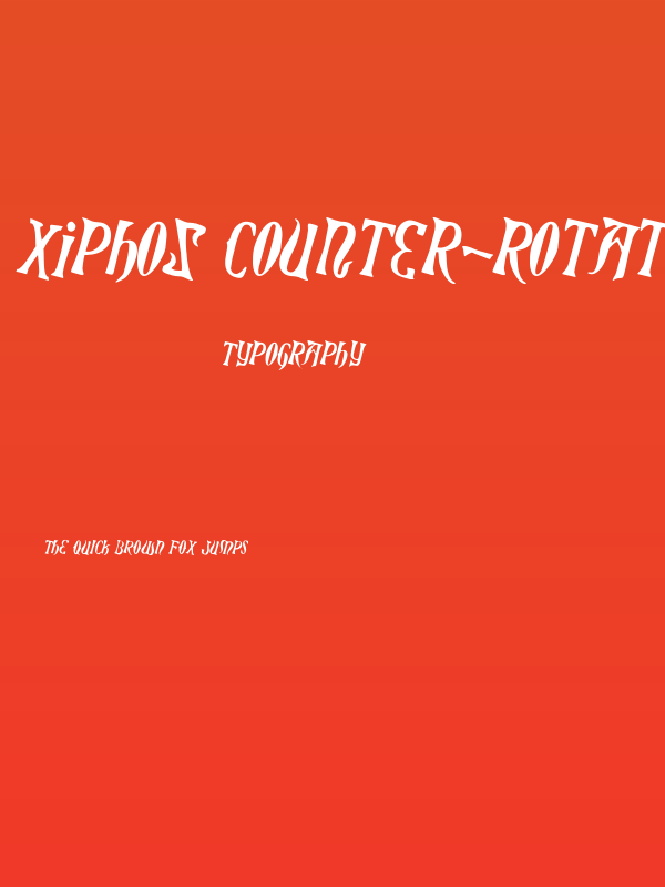 Xiphos Counter-Rotated Poster