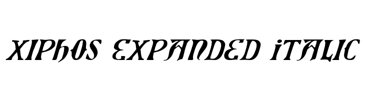 Xiphos Expanded Italic  لخطوط تنزيل