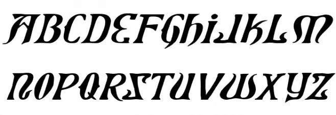 Xiphos Expanded Italic Fonte MAIÚSCULAS
