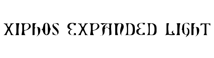 Xiphos Expanded Light  नि: शुल्क फ़ॉन्ट्स डाउनलोड