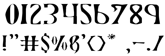 Xiphos Expanded Light Font OTHER CHARS