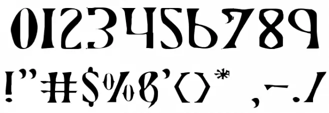 Xiphos Expanded Light Шрифта ДРУГИЕ символов