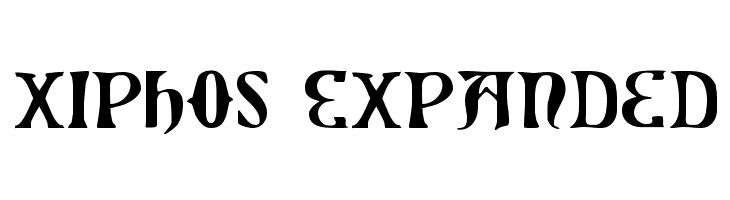 Xiphos Expanded Font