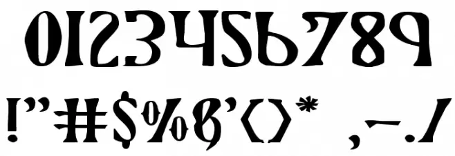 Xiphos Expanded Font OTHER CHARS