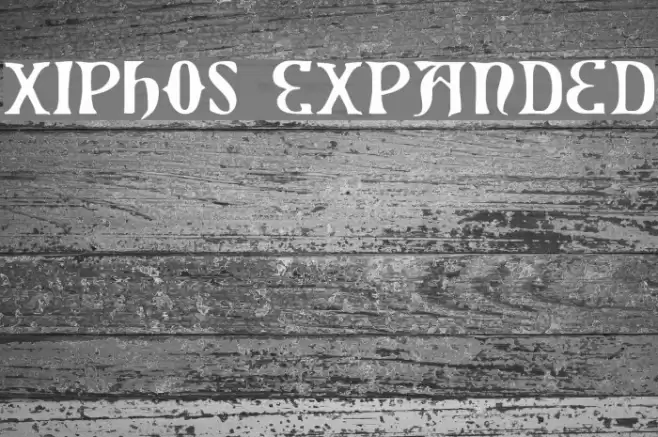 Xiphos Expanded Font examples