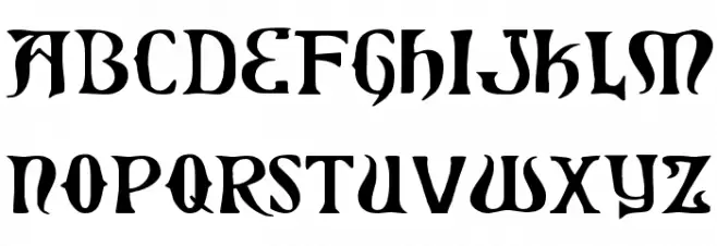 Xiphos Expanded Font LOWERCASE