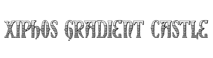 Xiphos Gradient Castle  Free Fonts Download
