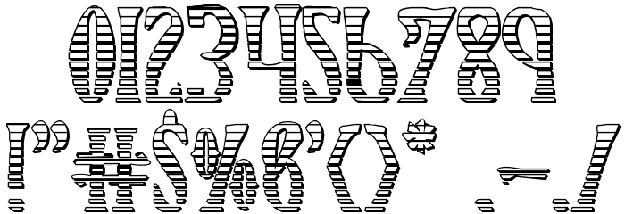 Xiphos Gradient Castle Font OTHER CHARS