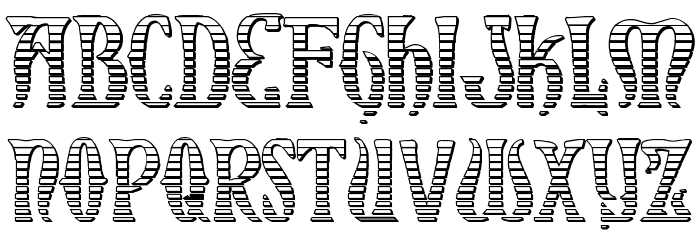Xiphos Gradient Castle Font LOWERCASE