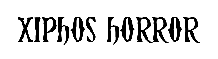 Xiphos Horror  Frei Schriftart Herunterladen