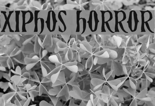 Xiphos Horror Font examples