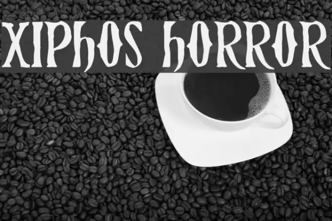 Xiphos Horror Font examples