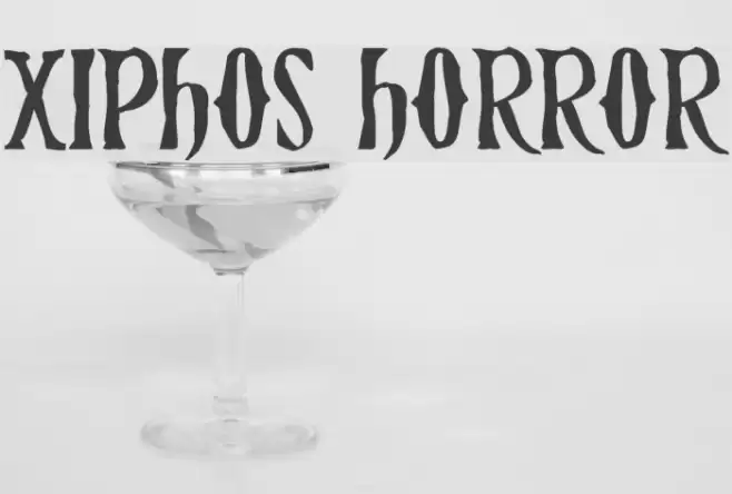 Xiphos Horror Font examples