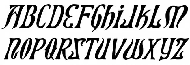 Xiphos Italic خط أحرف كبيرة