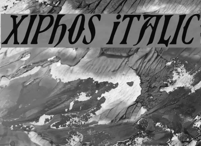 Xiphos Italic フォント examples