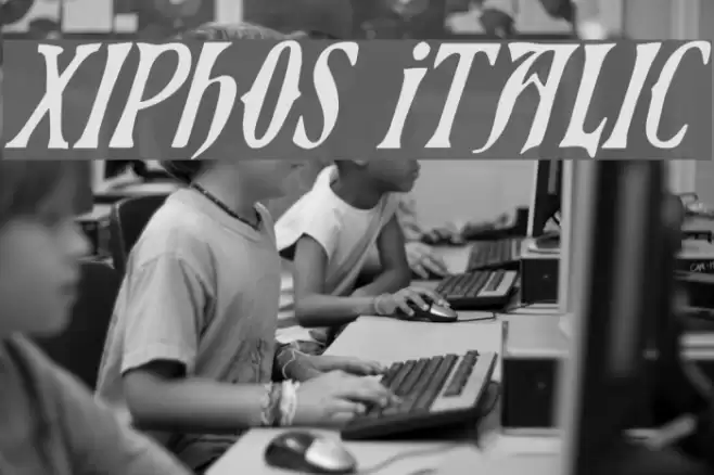 Xiphos Italic フォント examples