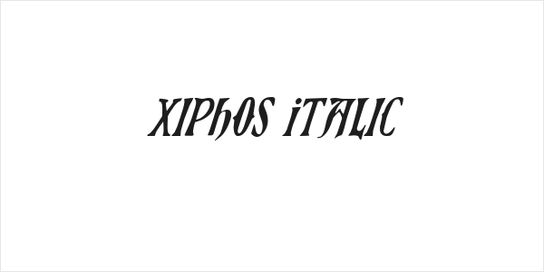Xiphos Italic Logo